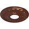 Ekena Millwork Blackthorn Ceiling Medallion (Fits Canopies up to 4 7/8"), 11 3/4"OD x 3 5/8"ID x 1"P, Copper Penny CM11BLCPS - alternate 2